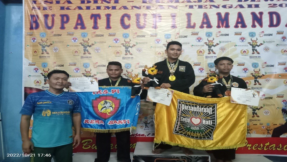 Juara 2 Bupati Cup Kategori Tanding Kelas H Dewasa Putra Pencak Silat Tahun 2022