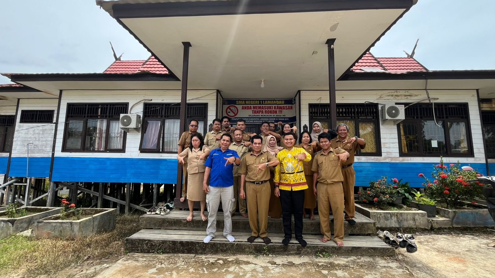 Kunjungan Perdana Pengawas Sekolah Baru di SMA Negeri 1 Lamandau 