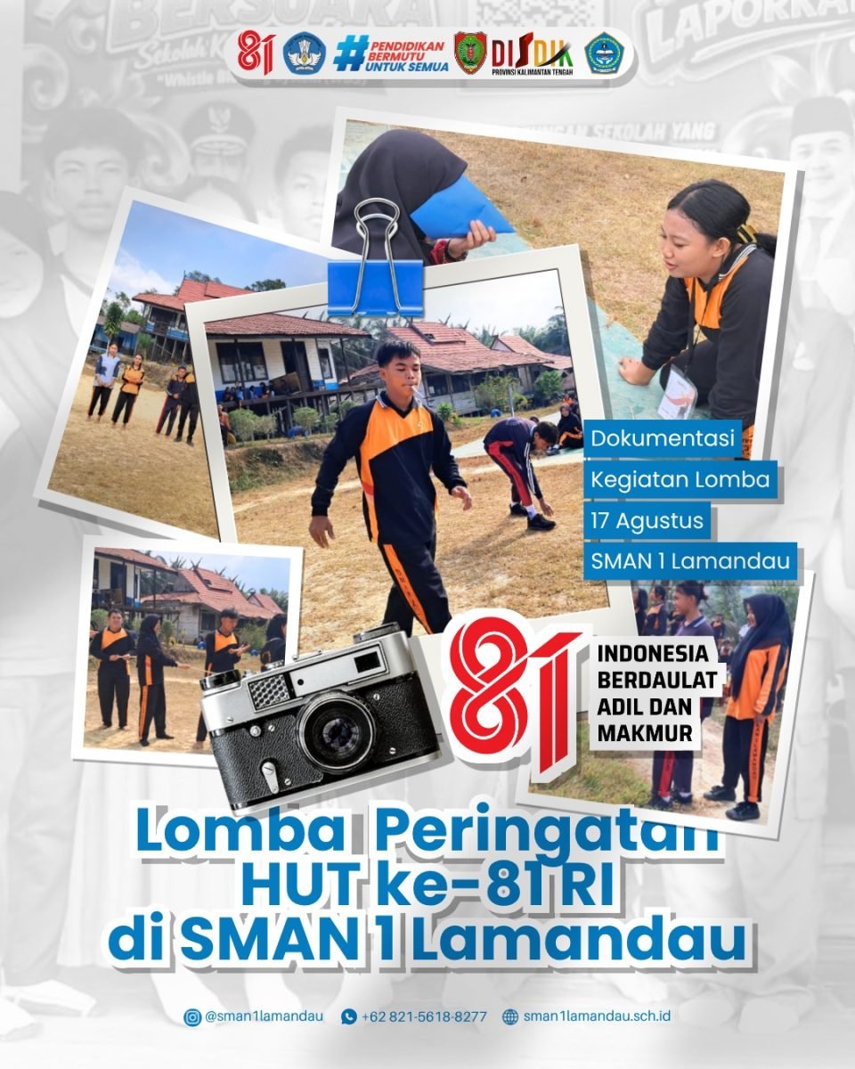 Semarak Peringatan HUT ke-81 RI di SMA Negeri 1 Lamandau